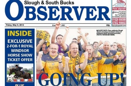 Slough Observer to move back to home town 18 months after Reading switch